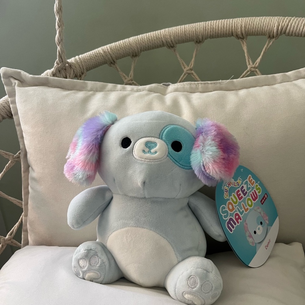 Squishmallows Blue and Pastel Stuffed Animal Dog Demir Target special